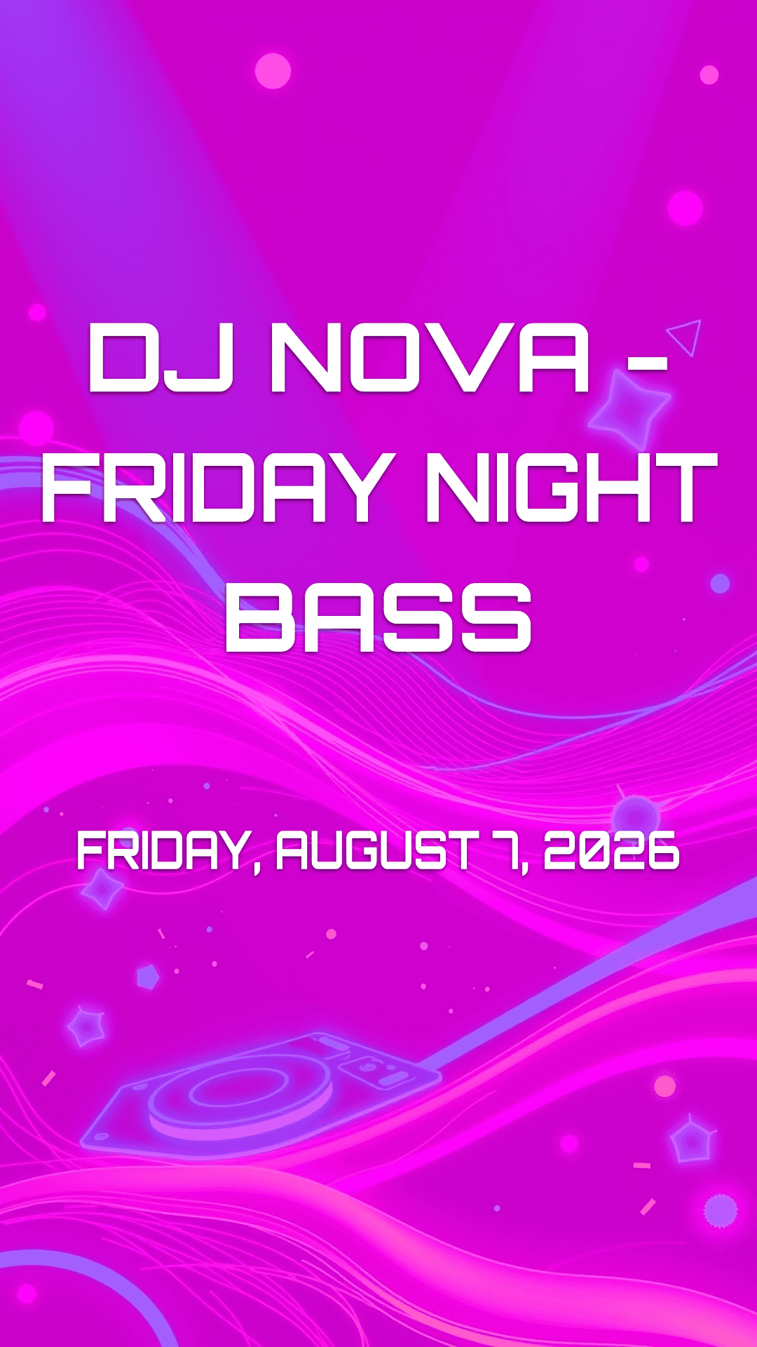 EDM DJ Night Poster