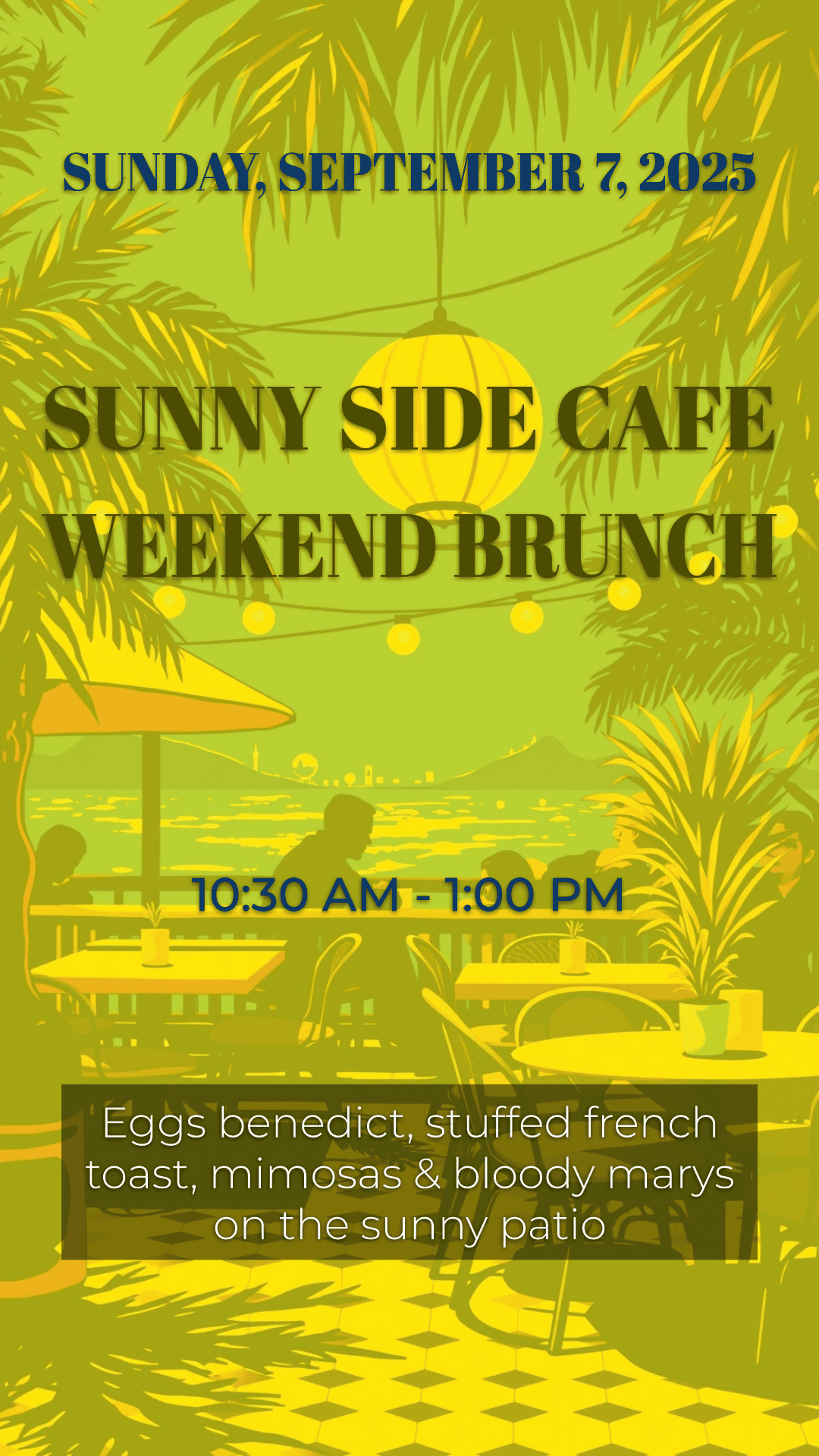 Brunch Restaurant Weekend Special Flyer Example